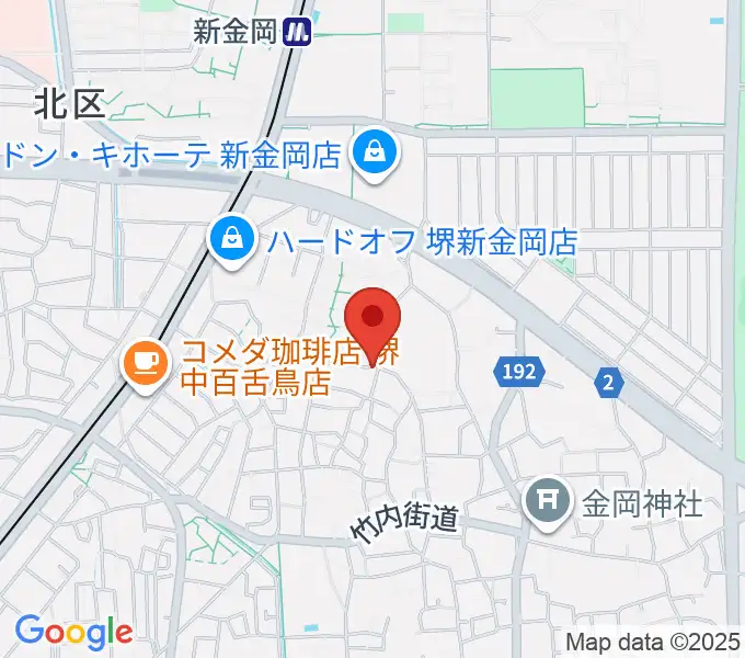 TSCカスタムショップの地図