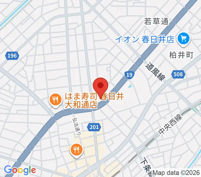 株式会社サカエ楽器の地図