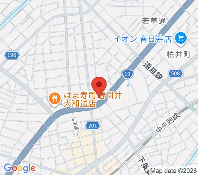 株式会社サカエ楽器の地図