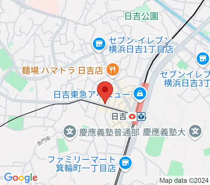 山響楽器店 日吉店の地図