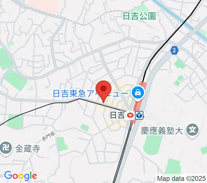 山響楽器店 日吉店の地図