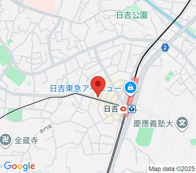 山響楽器店 日吉店の地図