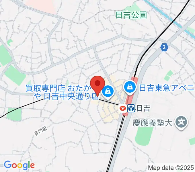 山響楽器店 日吉店の地図