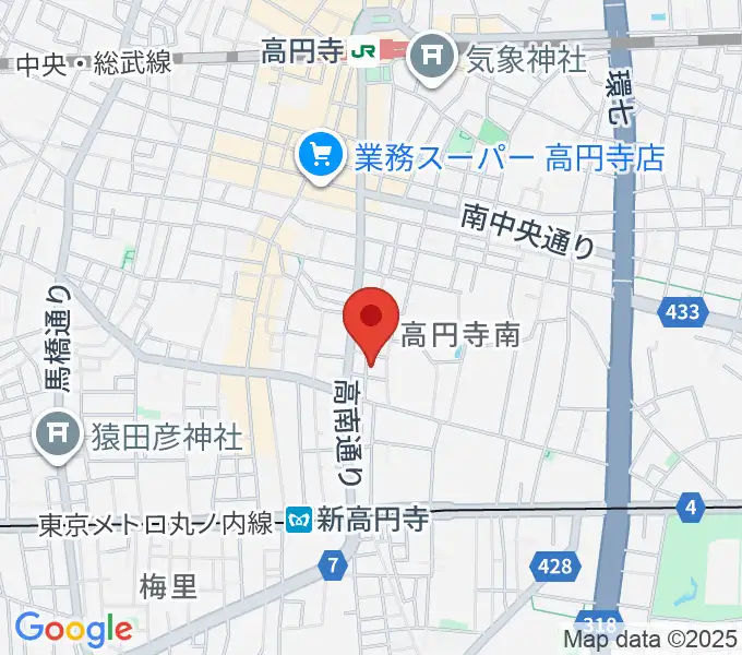 佐々木ヴァイオリン製作工房の地図