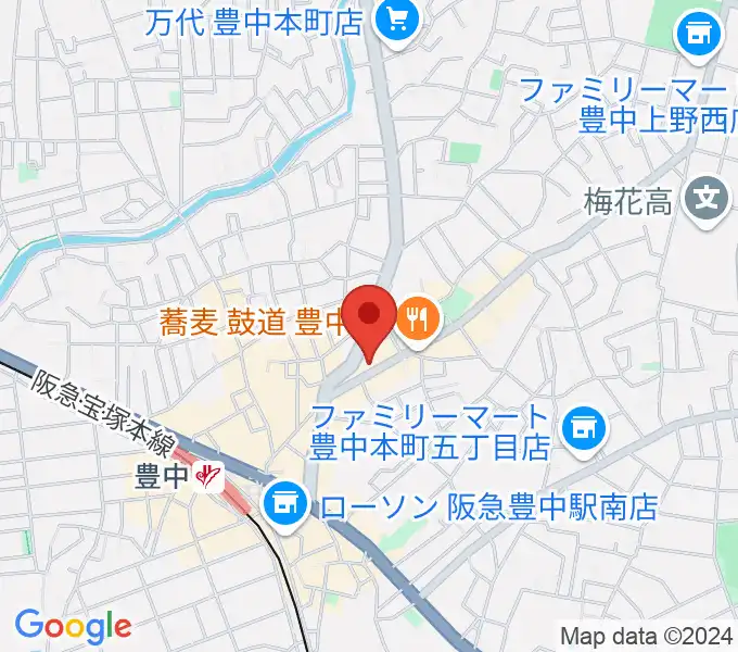 清家楽器の地図