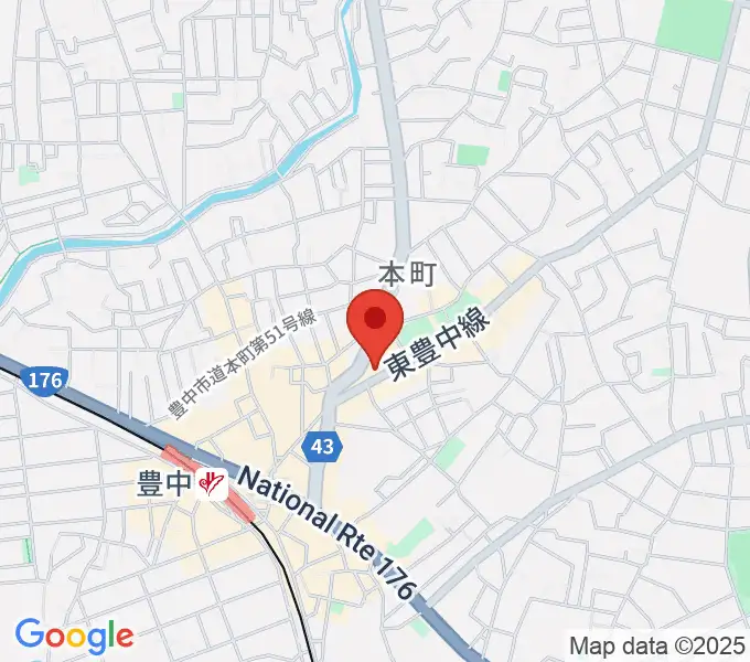 清家楽器の地図
