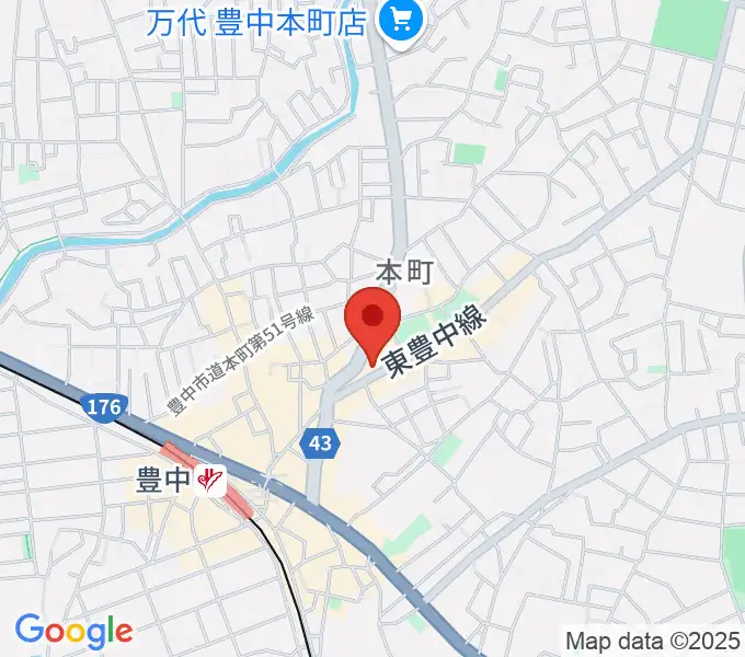 清家楽器の地図