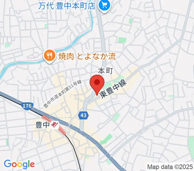 清家楽器の地図