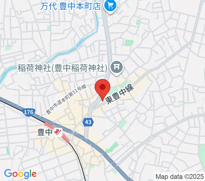 清家楽器の地図