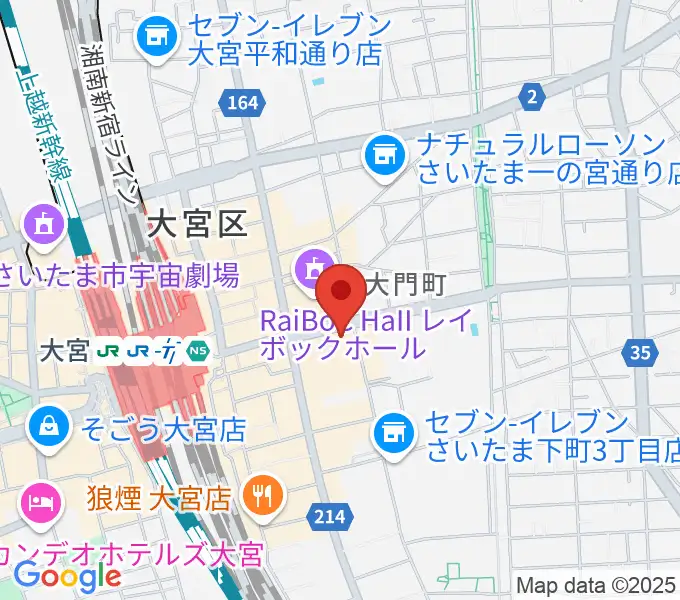 下倉楽器 大宮店の地図