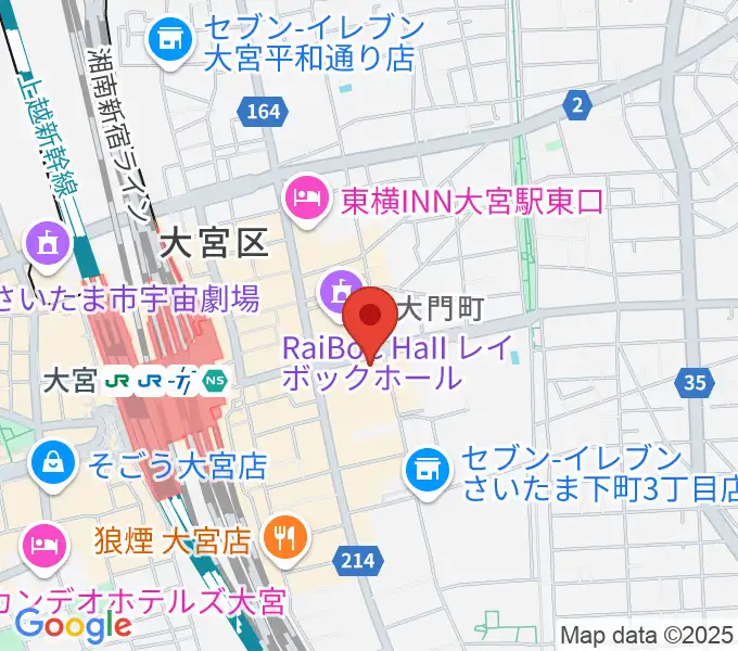 下倉楽器 大宮店の地図