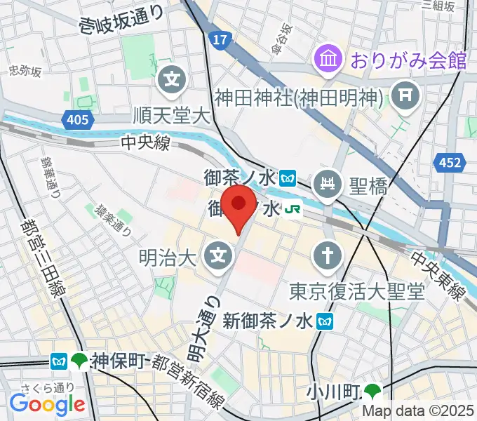 下倉バイオリンの地図