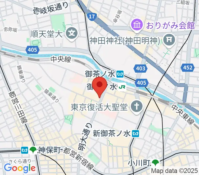 下倉バイオリンの地図