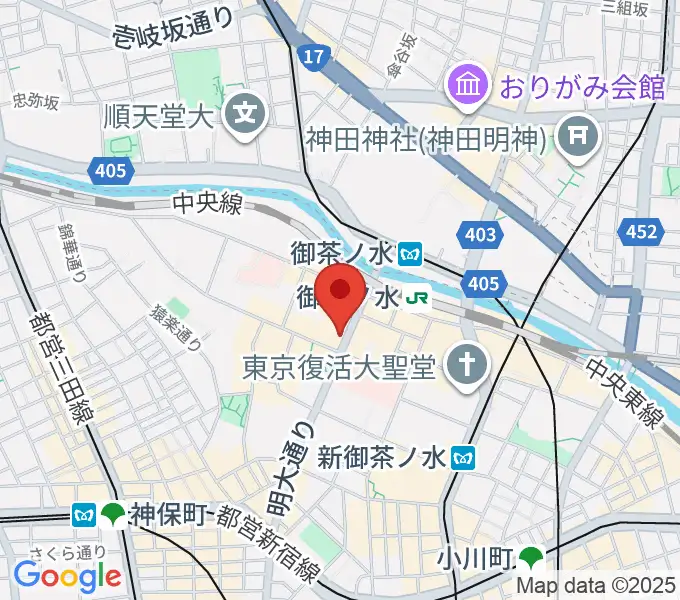 下倉バイオリンの地図