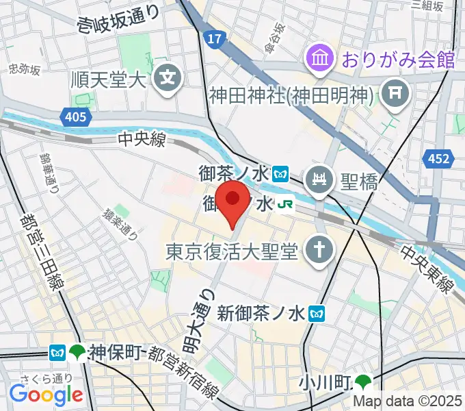 下倉バイオリンの地図