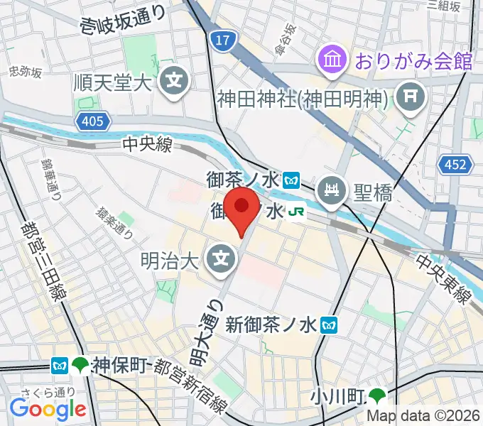 下倉バイオリンの地図