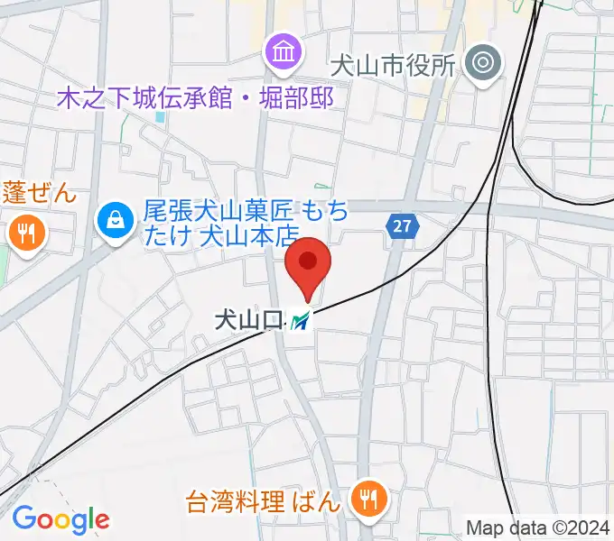 真和楽器の地図