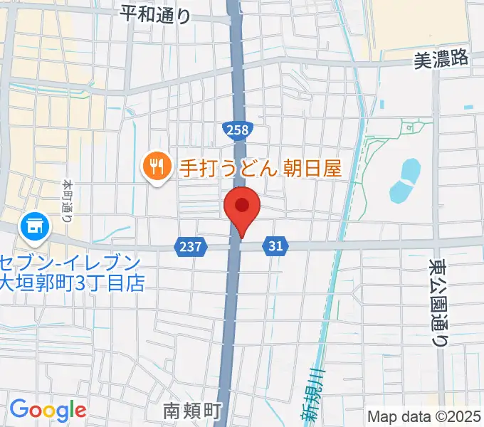 松栄楽器 大垣本店の地図