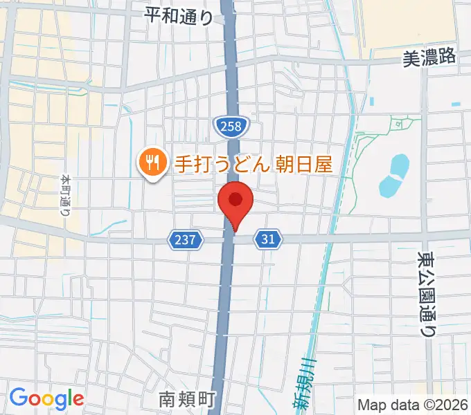 松栄楽器 大垣本店の地図