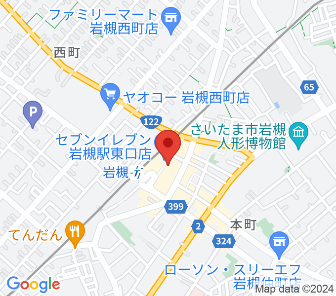 昭和楽器 岩槻店の場所