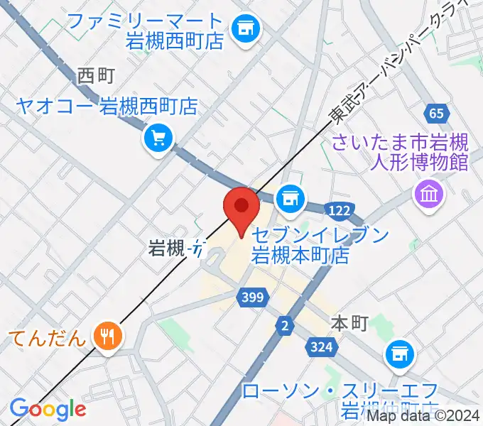 昭和楽器 岩槻店の地図