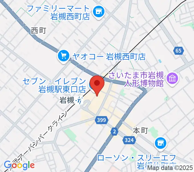 昭和楽器 岩槻店の地図