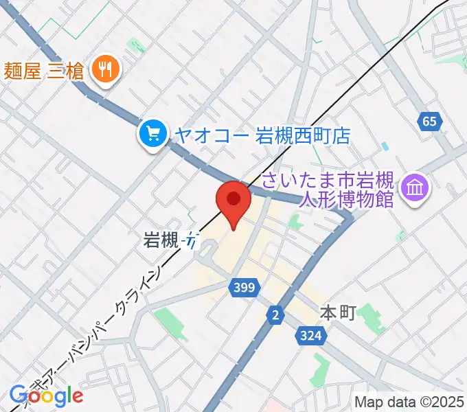 昭和楽器 岩槻店の地図