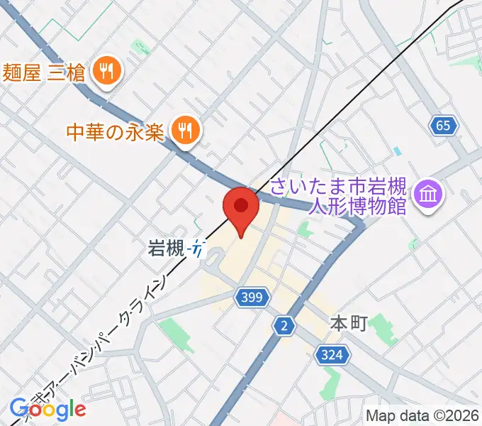 昭和楽器 岩槻店の地図