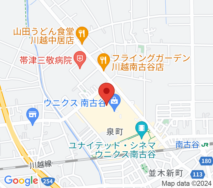 昭和楽器 川越店の場所