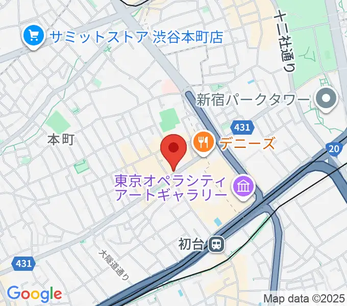 レオミュージックの地図