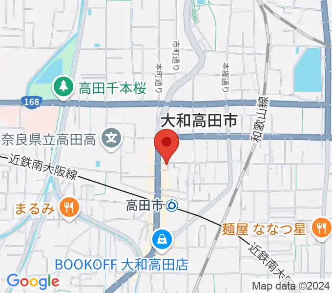 末吉楽器店の地図