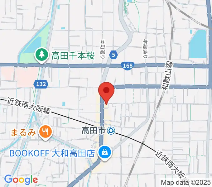 末吉楽器店の地図