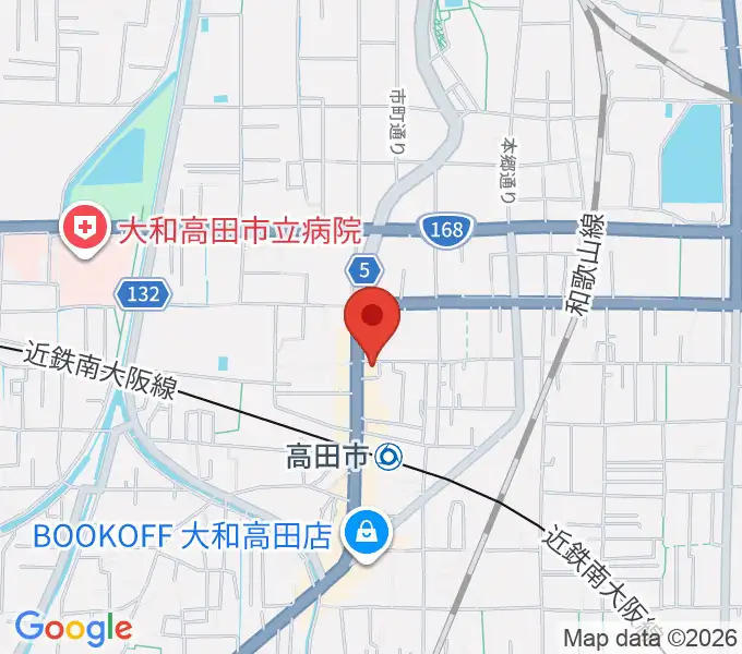 末吉楽器店の地図