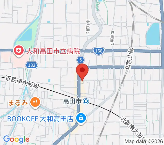 末吉楽器店の地図