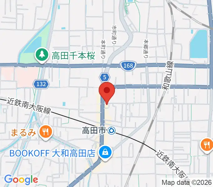 末吉楽器店の地図