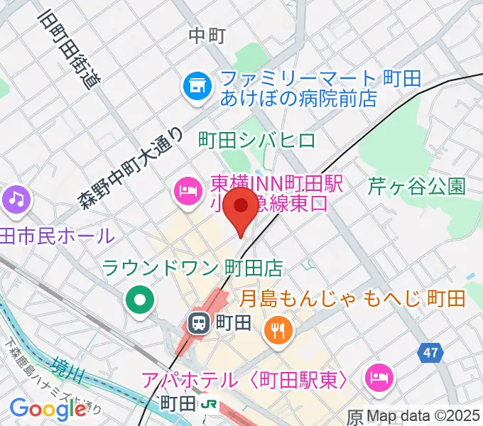 スガナミ楽器 町田店の地図