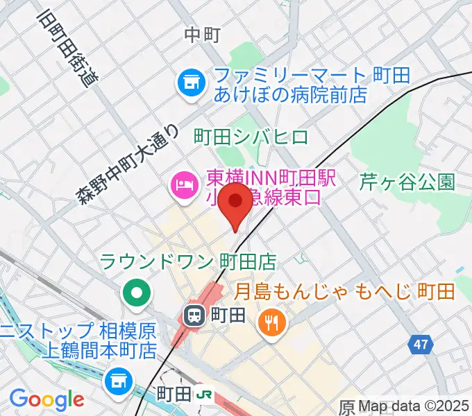 スガナミ楽器 町田店の地図