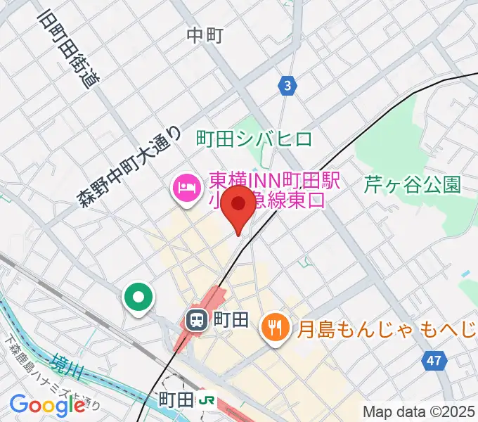 スガナミ楽器 町田店の地図