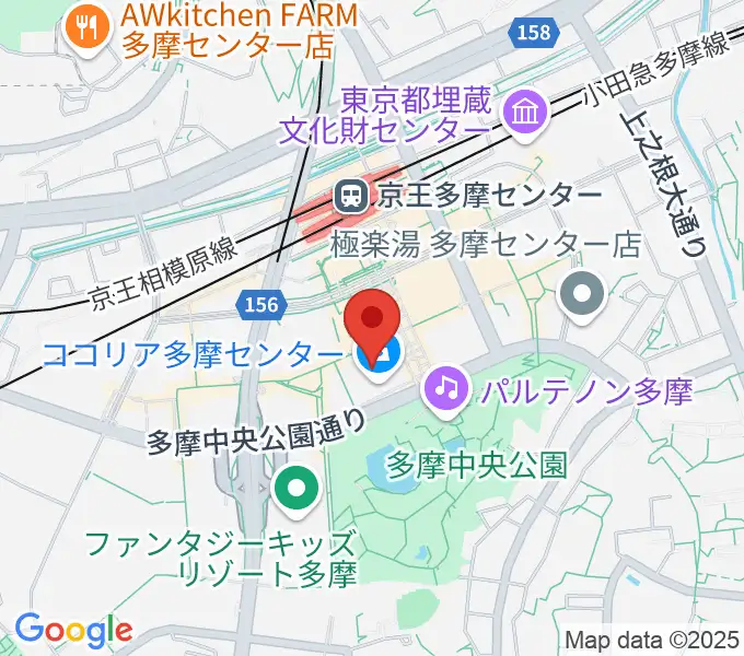 スガナミ楽器 多摩店の地図