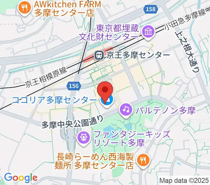 スガナミ楽器 多摩店の地図
