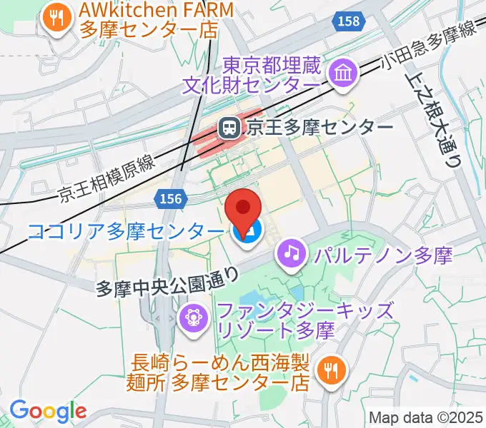 スガナミ楽器 多摩店の地図