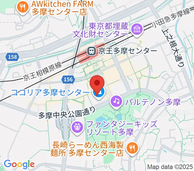 スガナミ楽器 多摩店の地図