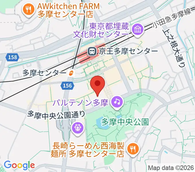スガナミ楽器 多摩店の地図