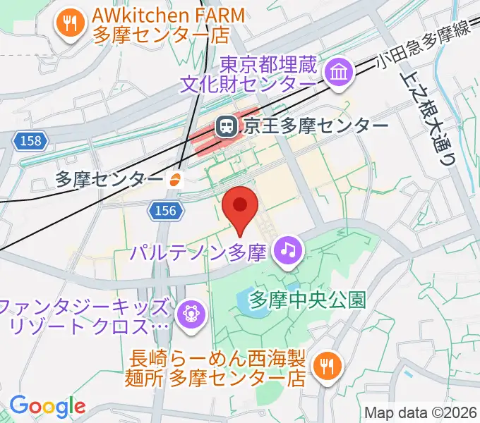 スガナミ楽器 多摩店の地図
