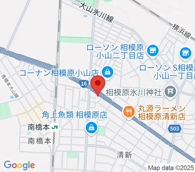 スガナミ楽器 南橋本店の地図