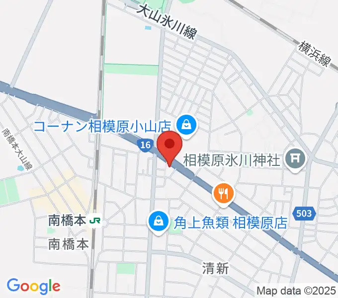 スガナミ楽器 南橋本店の地図