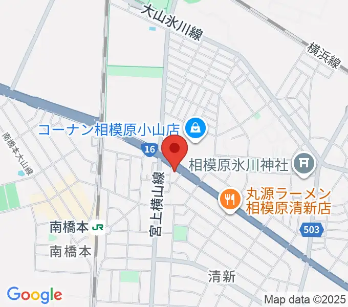スガナミ楽器 南橋本店の地図