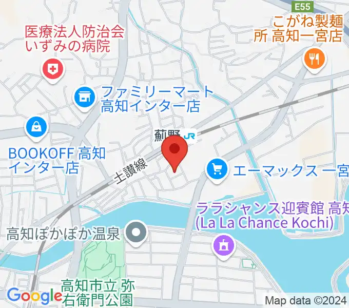 タチバナ楽器の地図