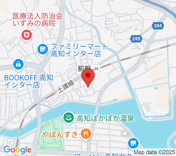 タチバナ楽器の地図