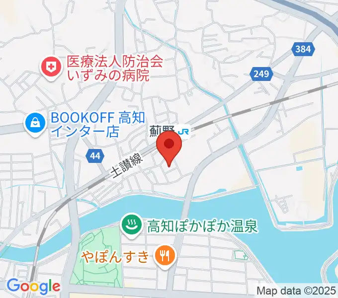 タチバナ楽器の地図